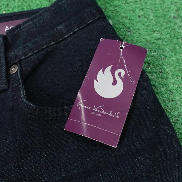 Gloria Vanderbilt Amanda Jeans Womens 8 Long Supreme Stretch Tapered Leg Denim - Picture 4 of 14